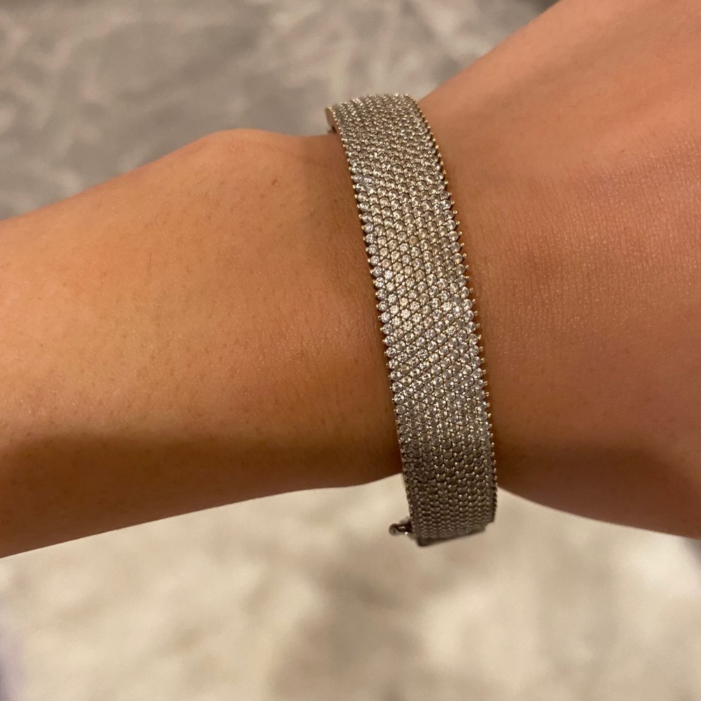 14k White gold bracelet